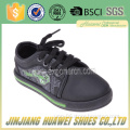 black color with picture with lace-up design for boys shoes